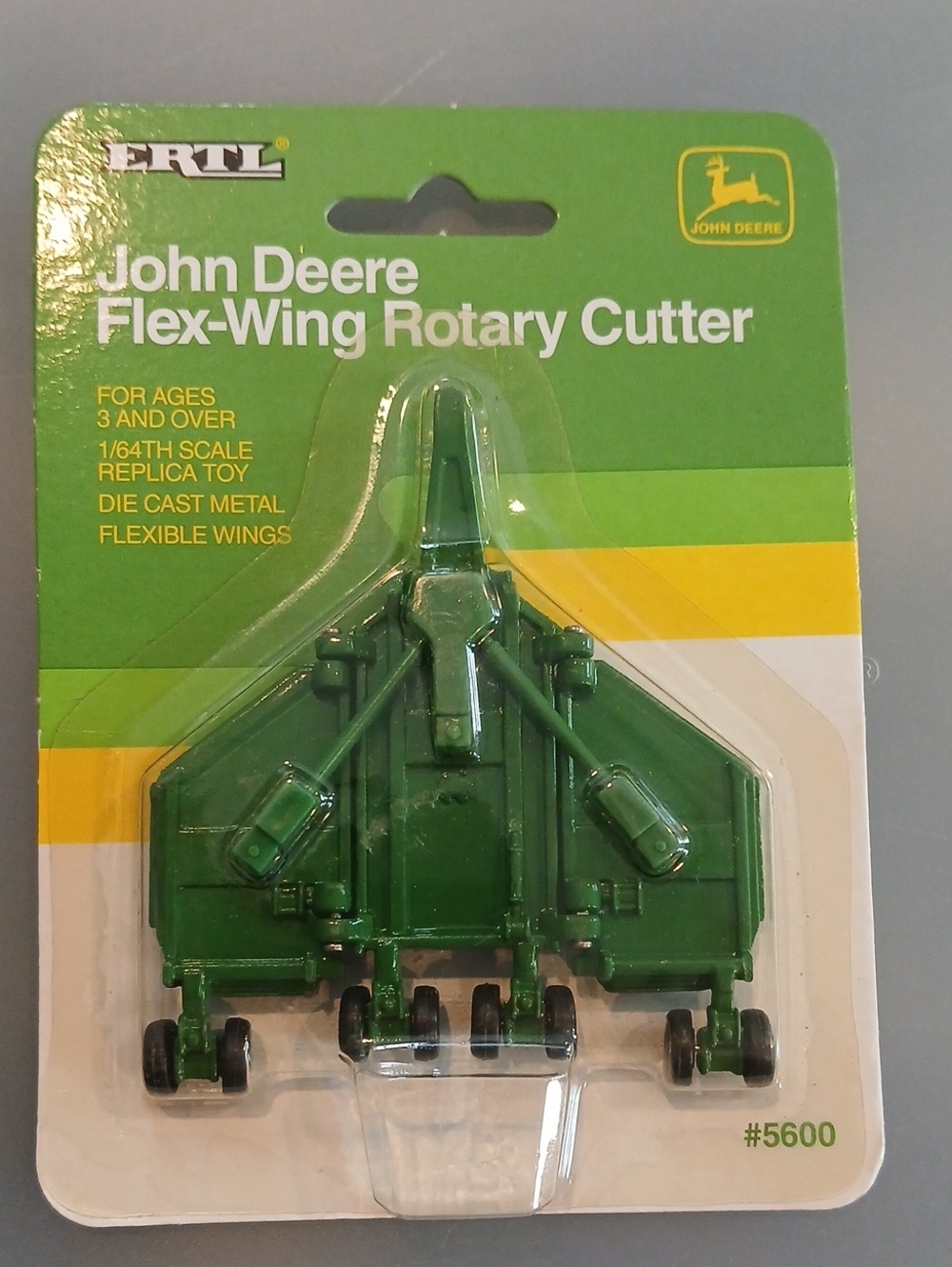 John Deere Green Die-Cast Flex-Wing Rotary Cutter Toy - 5600